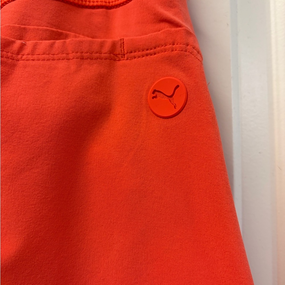 Puma Women’s Coral-Orange Circle Skirt - Picture 2 of 5